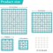 Quilting Rulers, Acrylic Quilt Ruler,4 Square Fabric Cutting Ruler (4.5"X4.5", 6"X6", 9.5"X9.5", 12.5"X12.5"), Quilting Templates with Non Slip Rings. (Blue)